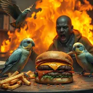 bird cockatiel meta:ai_generated // 1024x1024 // 1.5MB