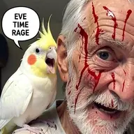 bird cockatiel grandpa meta:ai_generated // 512x512 // 430KB