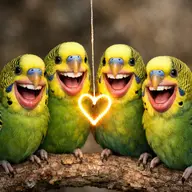 bird budgie meta:ai_generated // 1024x1024 // 1.8MB