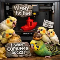 3d_printer benchy bird budgie cockatiel // 1024x1024 // 1.8MB