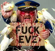cockatiel gore meta:ai_generated officer uttp // 512x470 // 574KB